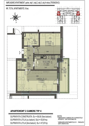 2 camere decomandat | Bloc nou | Apărătorii Patriei 5 min metrou - imagine 2