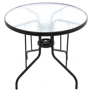 Masa gradina, metal + sticla, rotunda, 4 persoane, 80 90 x 70 cm SH