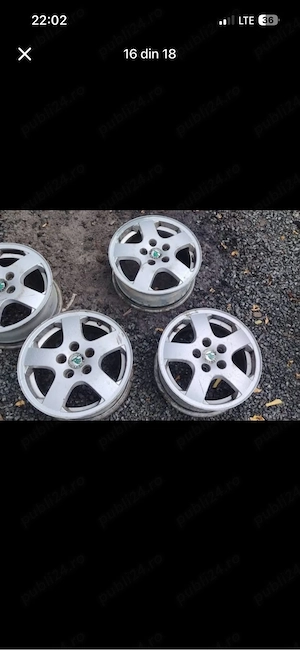 Vând jante de aluminiu pe 14"