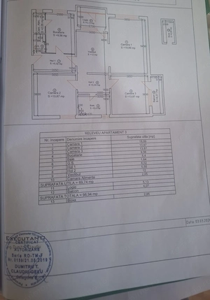 Apartament 3 camere ,90 mp,Punctele Cardinale - imagine 11
