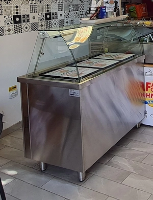 Vand masa calda, bain marie, vitrina calda 110x75x120cm SH