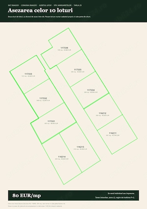 Loturi de teren 500-620 mp in Snagov langa padure si lac, intravilan, intabulate - 80 EUR mp - imagine 2