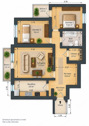Apartament 3 camere | 2 balcoane | etaj 1 | Mănăștur - imagine 8