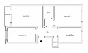 Apartament 3 camere Vasile Milea-Politie - imagine 2