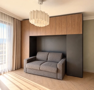 Apartament STUDIO de închiriat! Prima închiriere, complet mobilat și dotat! Bucătărie închisă! - imagine 5