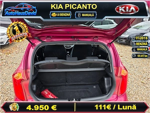 kia picanto 1.0 benzina 70 cp euro 5 unic proprietar incalzire scaune - imagine 10