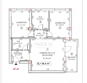 TORONTALULUI -3 CAMERE - ETAJ 5 LIFT - BLOC NOU - 2 BAI - INCALZIRE PARDOSEALA - imagine 3