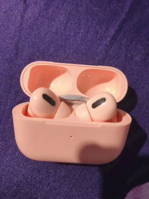 Căști earbuds roz 