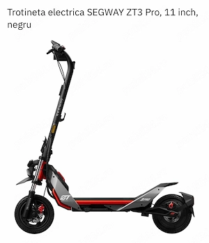 Trotineta electrica SEGWAY ZT3 Pro, 11 inch, negru - imagine 2