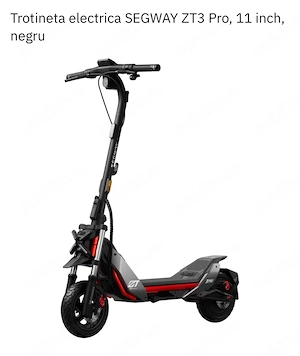Trotineta electrica SEGWAY ZT3 Pro, 11 inch, negru - imagine 3