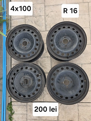 Set 4 jante otel 4x100 R 16 Logan Renault