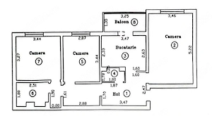 Propietar, vand apartament cu 3 camere decomandat în Timișoara, zona Lipovei - imagine 10