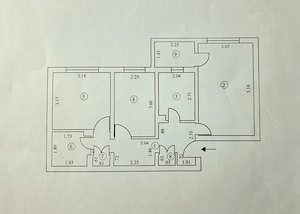 Apartament 3 camere, decomandat, etaj 2 4, Ultracentral   Mioriței - imagine 2
