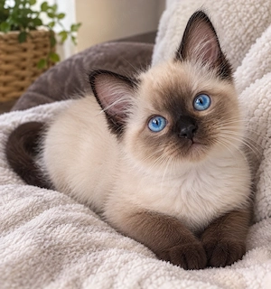 Ragdoll motănel pufos 