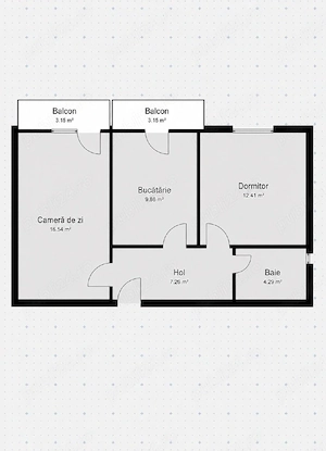 Apartament 2 camera decomandat 2 balcoane schimb cu garsoniera - imagine 5