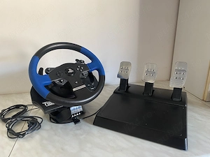Volan Thrustmaster T150 Pro Force Feedback + pedale T3PA PS4 PS3 PC - aproape ca nou, merge perfect