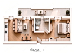Apartament bloc nou, cu 2 camere, et. 1, Calea Cisnadiei- zona Kaufland - imagine 3