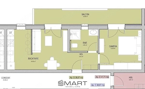 Apartament bloc nou, cu 2 camere, et. 1, Calea Cisnadiei- zona Kaufland - imagine 4