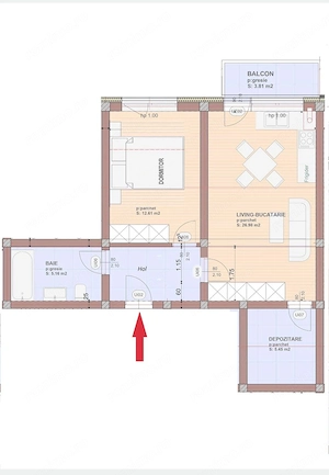 Vand apartament cu 2 camere ,nou, cu spatiu de depozitare