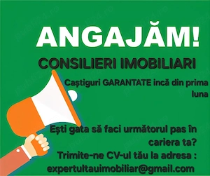 Angajam Consilieri imobiliari cu fara experienta