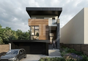 Casa cu arhitectura moderna, 280 utili, teren 619 mp, in zona Grigorescu