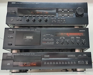 Linie Audio Yamaha Receiver RX-396RDS CD Player CDX-490 Deck KX-360 Stereo Natural Sound 