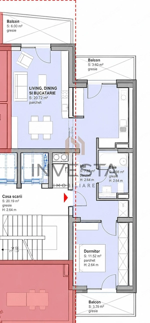 Apartament 2 camere, etaj intermediar, Sopor, Baza Sportiva Gheorgheni - imagine 2